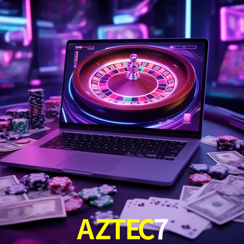 Centro móvil AZTEC7 con casino, cajero, bonos, app y acceso de cuenta para México